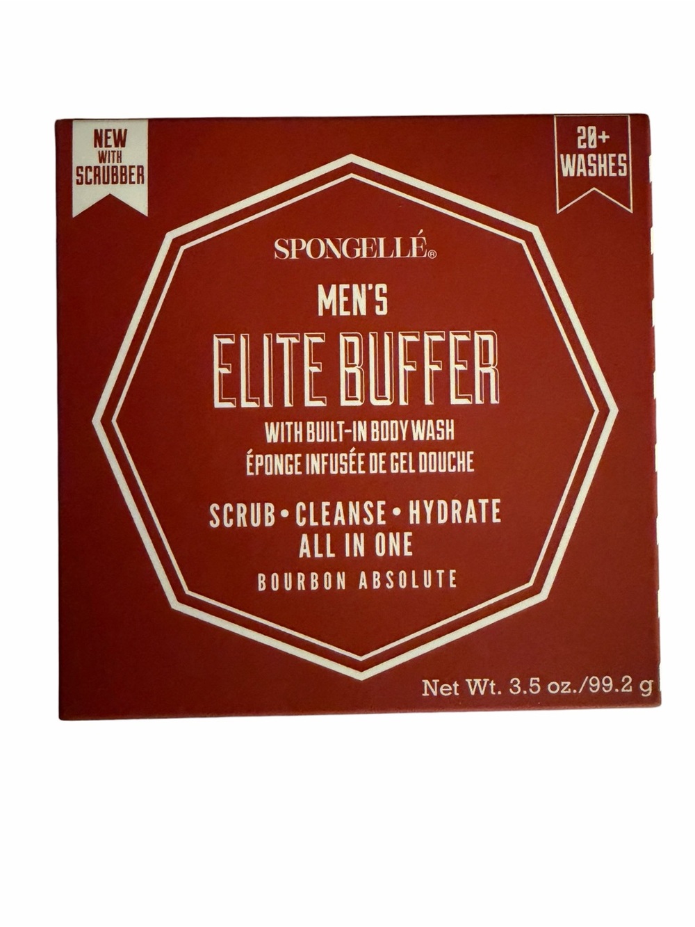 Spongelle Men’s Elite Buffer-Bourbon Absolute. New